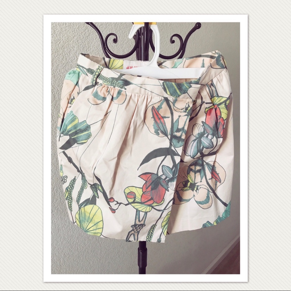 H&M Pattern/Floral Wrap Skirt