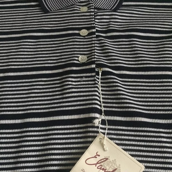 Elandale Polo Button Collar Medium Tank Top Shirt - Picture 2 of 5