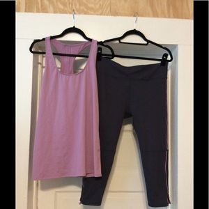 Fabletics tank and crop set