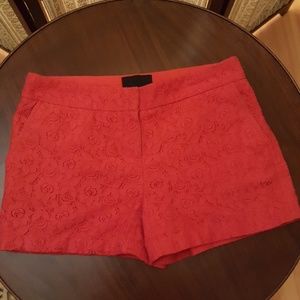RED lace shorts- Cynthia Rowley