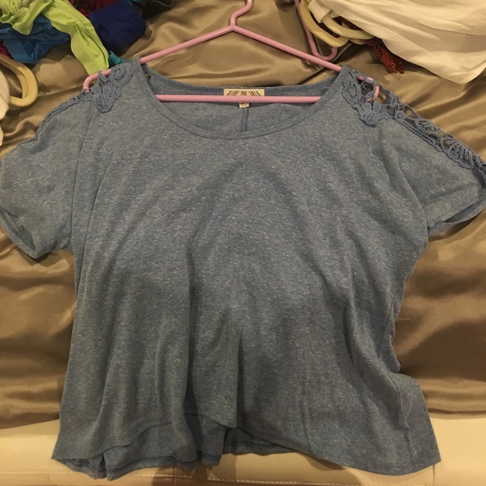 Greyish blue shirt