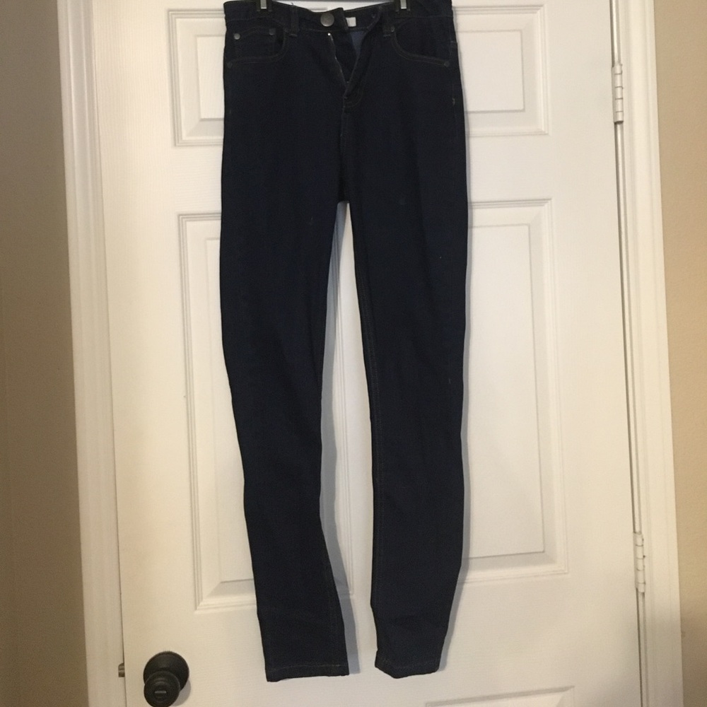 High rise skinny jeans