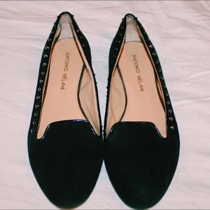 ✨Gorgeous Antonio Melani Sz 6.5 Black Suede Flats✨