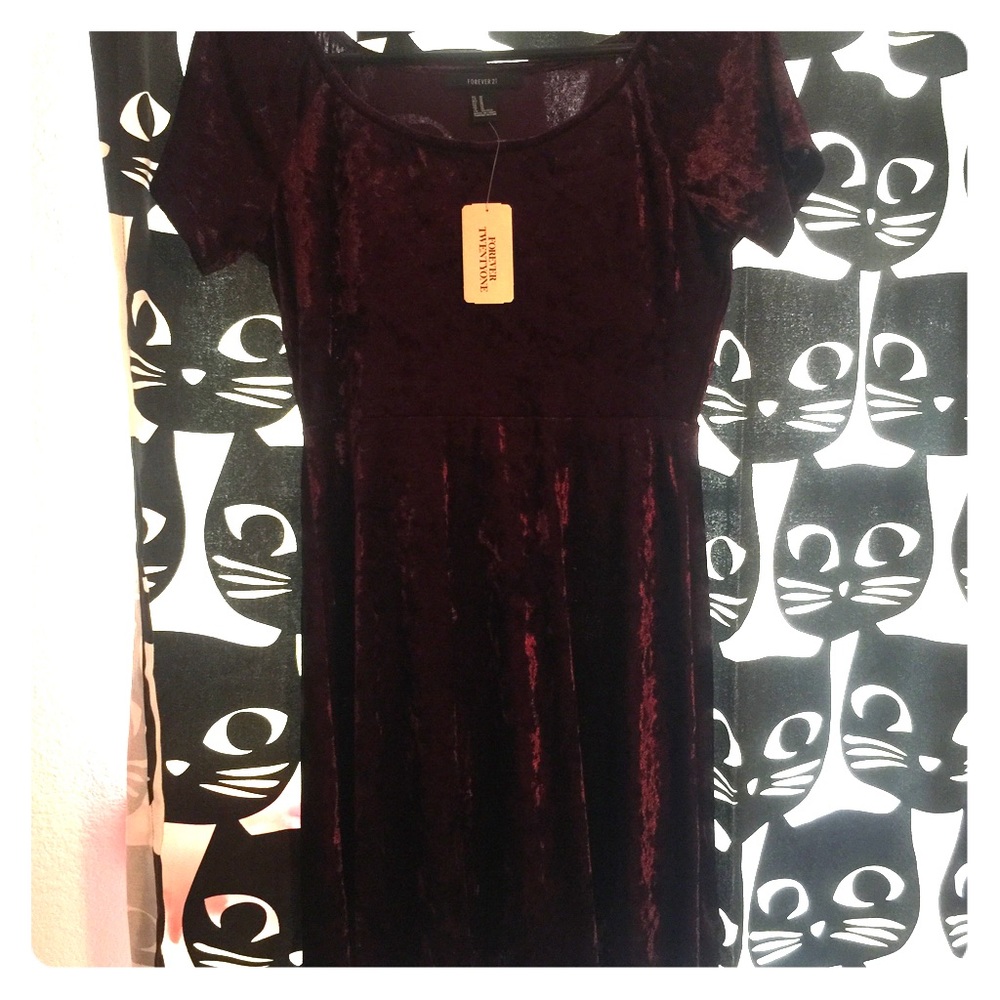 Forever 21 velvet dress