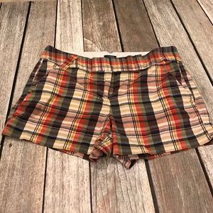 J.CREW City Fit Plaid Shorts