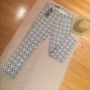 Toothpick J.CREW jean in geometric print