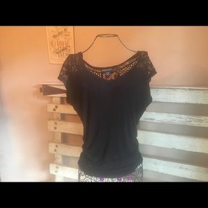 Lacey black blouse Size XS