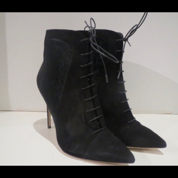 Neil J. Rodgers Leather & Pony ankle Bootie - Picture 3 of 8