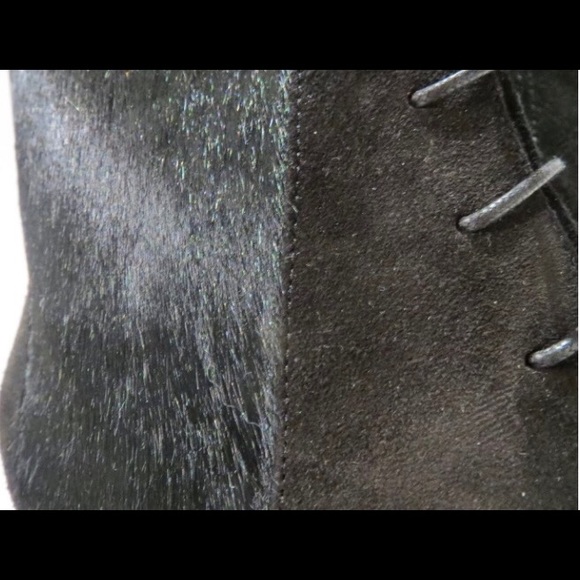 Neil J. Rodgers Leather & Pony ankle Bootie - Picture 4 of 8