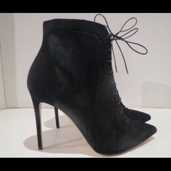 Neil J. Rodgers Leather & Pony ankle Bootie - Picture 5 of 8