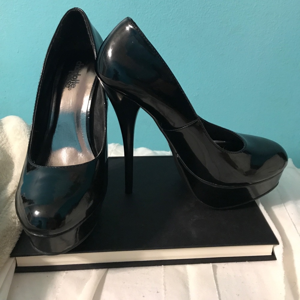 Charlotte Russe Black Patent Pumps