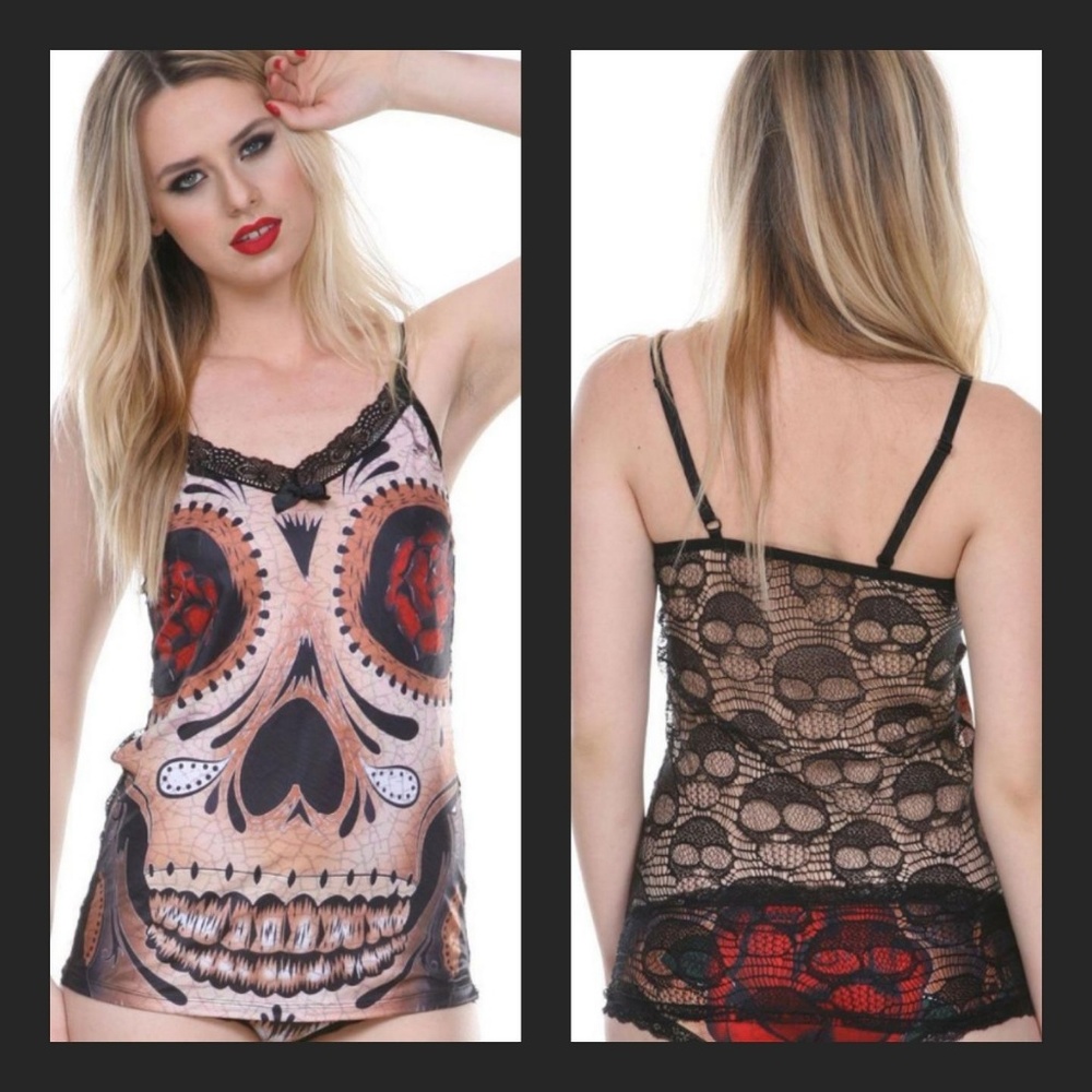 Jawbreaker Day Of The Dead Cami Black