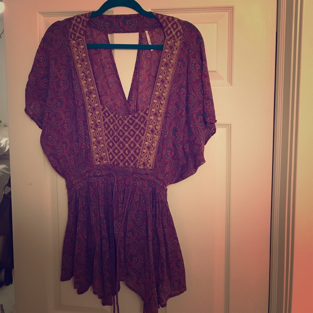 Bohemian Free People Purple top size M