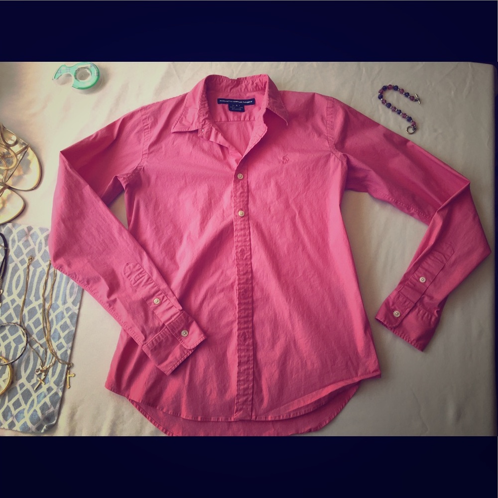 RL Sport Pink Button-down