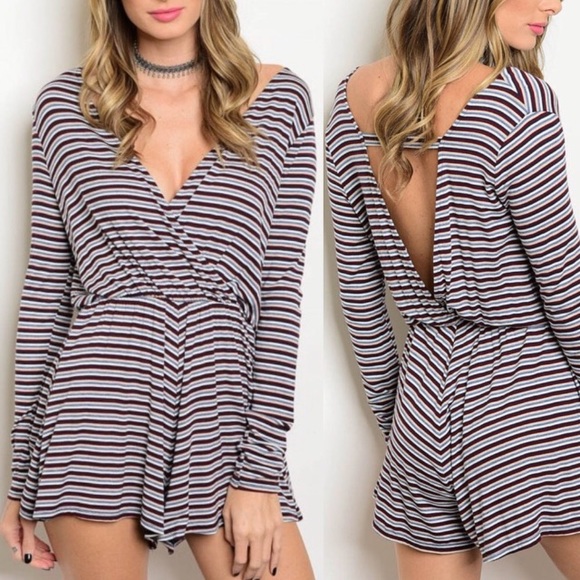 Sip N' Sparkle Pants - Open back romper