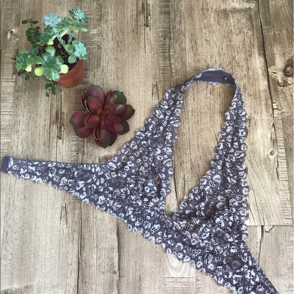 Free People Gray Printed Halter