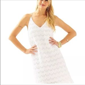 Lilly Pulitzer White Scallop Dress. NWOT