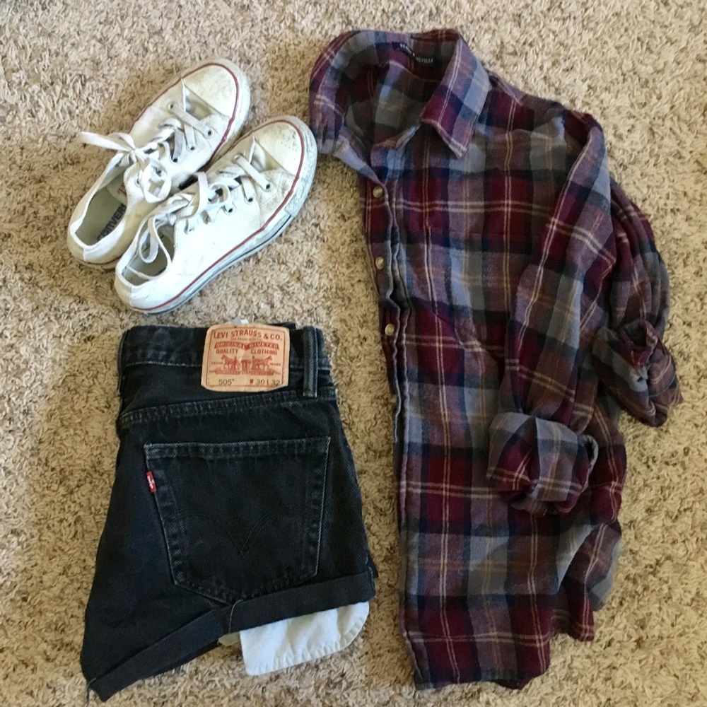 High-waisted shorts