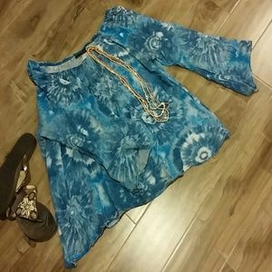 Tiedye top/cover up