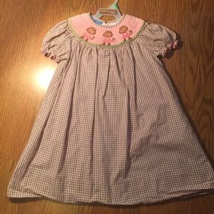 Girls smocked dress