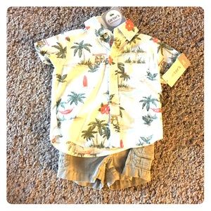 NWT Boys Hawaiian party outfit!