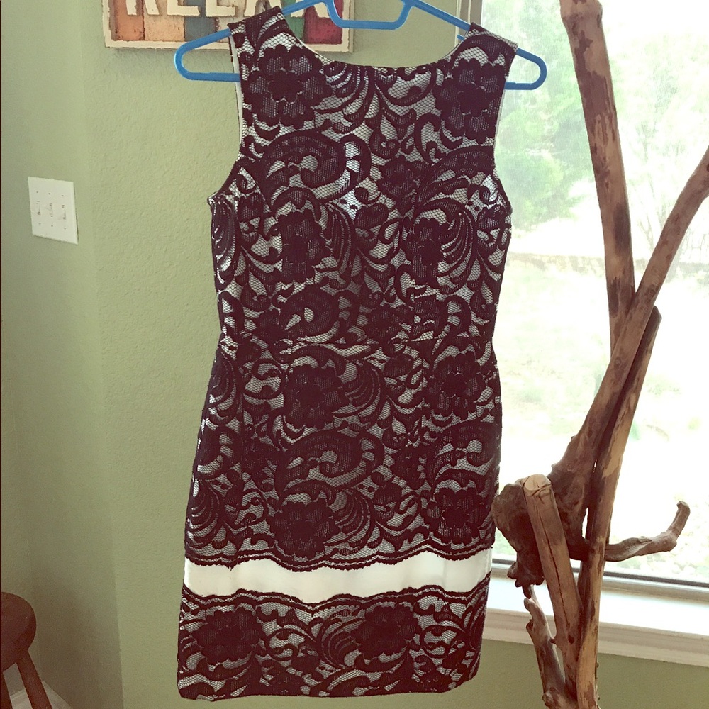 Black and white Lace Dress