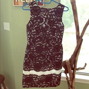 Black and white Lace Dress