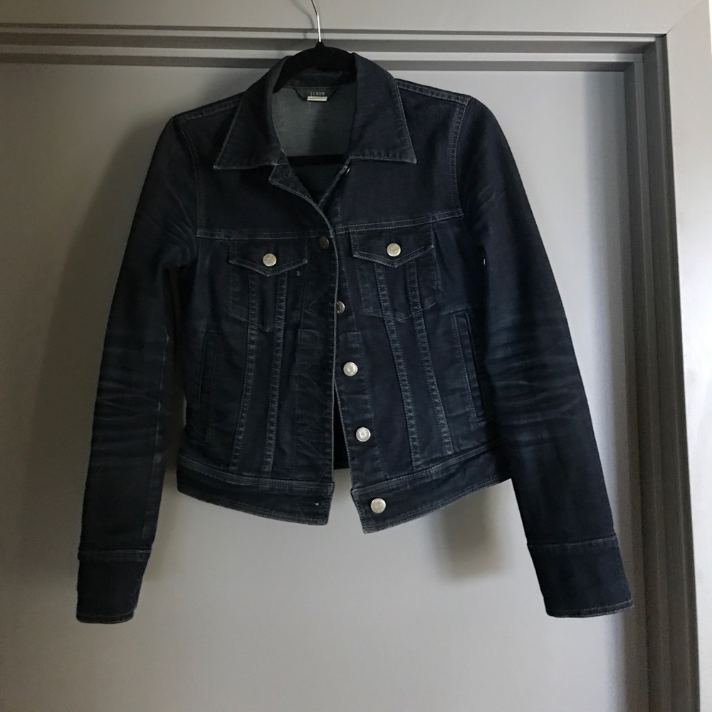 J crew dark denim jacket