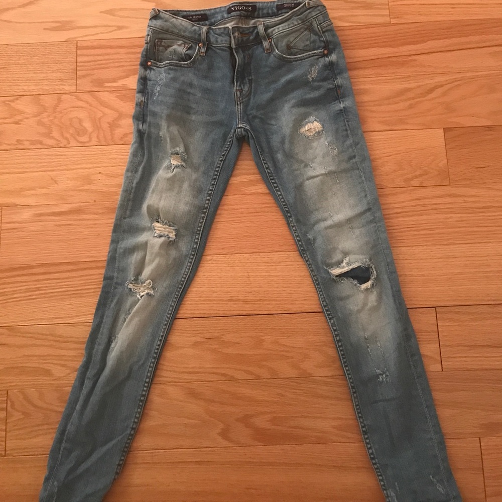 Vigoss Destroyed Skinny Jeans - Size 25, Size 0