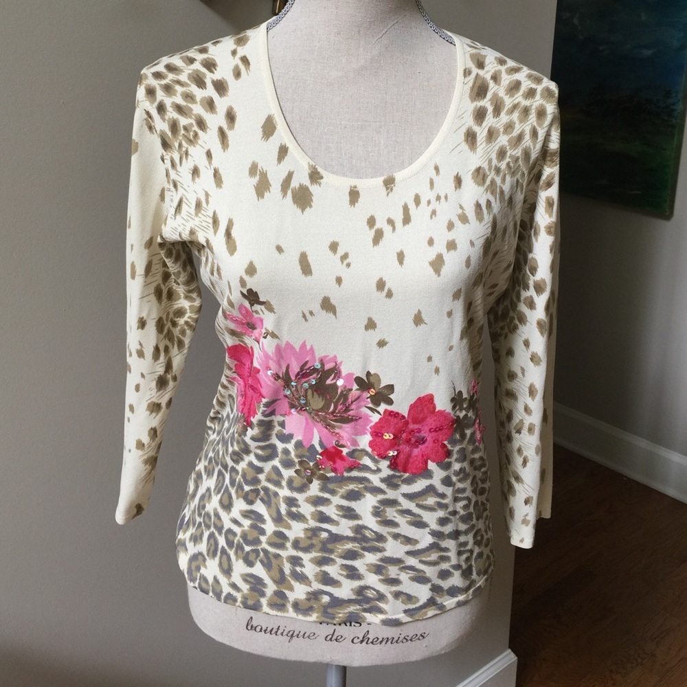 RADZOLI Embellished Knit Top