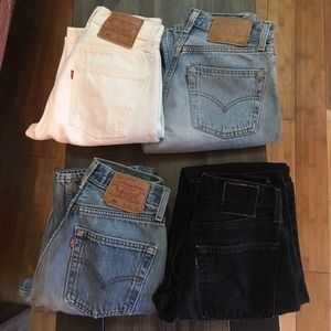 VINTAGE LEVI'S 501 Size 24 High Waisted Jeans