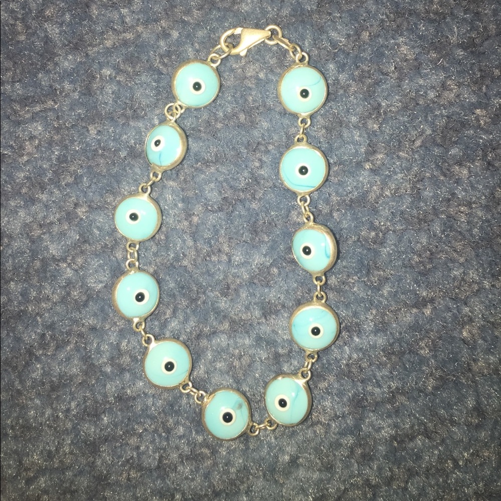 Evil eye turquoise bracelet