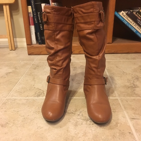 bamboo boots brown