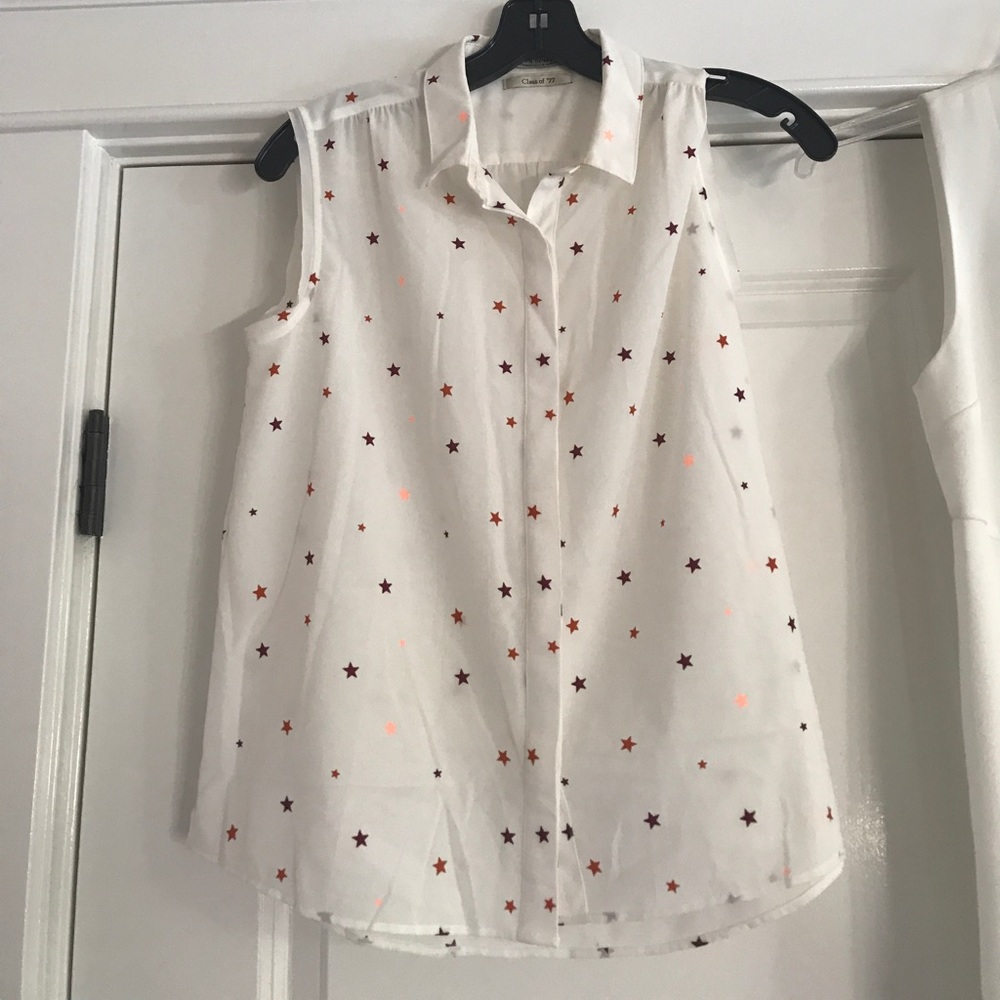 Star collared blouse
