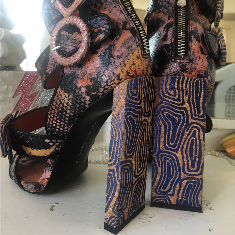 Christian Siriano strappy sandals / heels