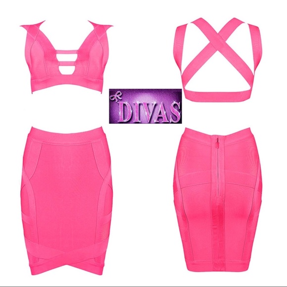 Set of two pieces Bandage dress. It stretches - Picture 2 of 5