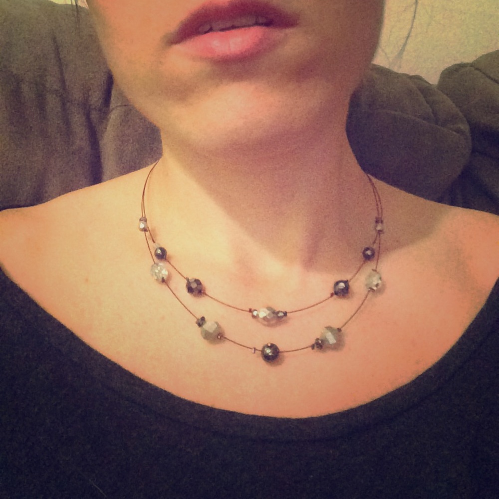 Shiny beaded necklace