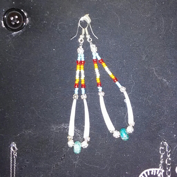dentalium shell earrings