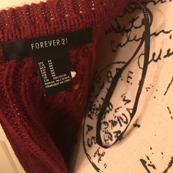 ❌SOLD❌ Forever 21 Zipper Sweater - Picture 4 of 5