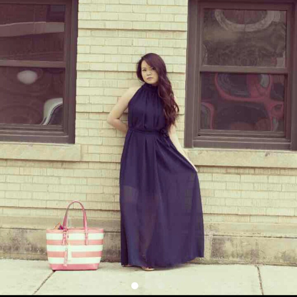 Blue maxi dress