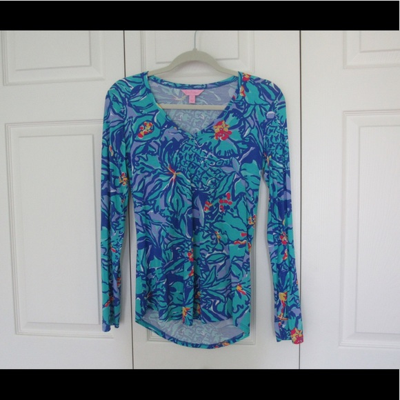 Lilly Pulitzer Tops - Lilly Pulitzer Arielle top in Mai Tai