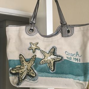Limited Edition Coach Starfish Beach Tote Bag