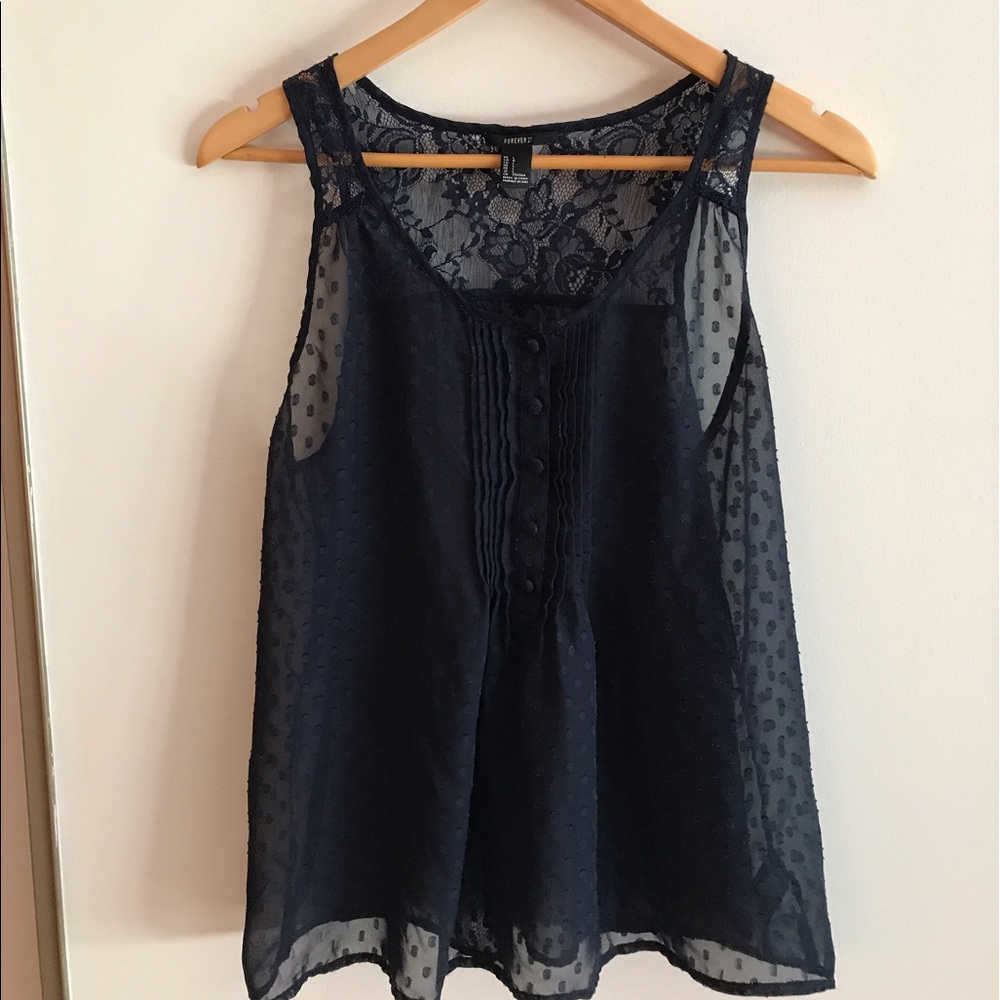 Blue forever 21 tank