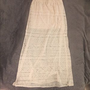 White Lace Maurice's Skirt Large