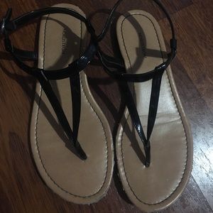 Black sandals from Nordstrom