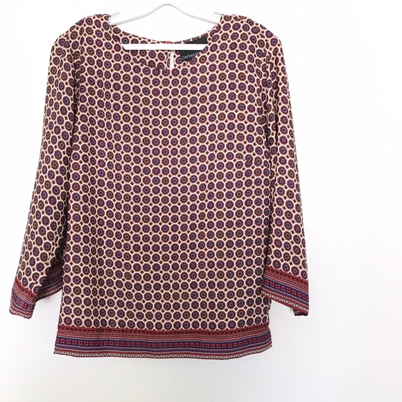 5 for 35 🎈 Cynthia Rowley Printed Blouse Top - Picture 1 of 7