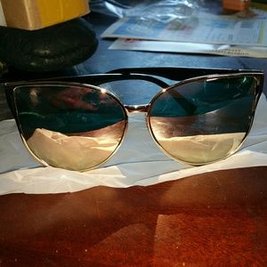 New never used rose mirror shades