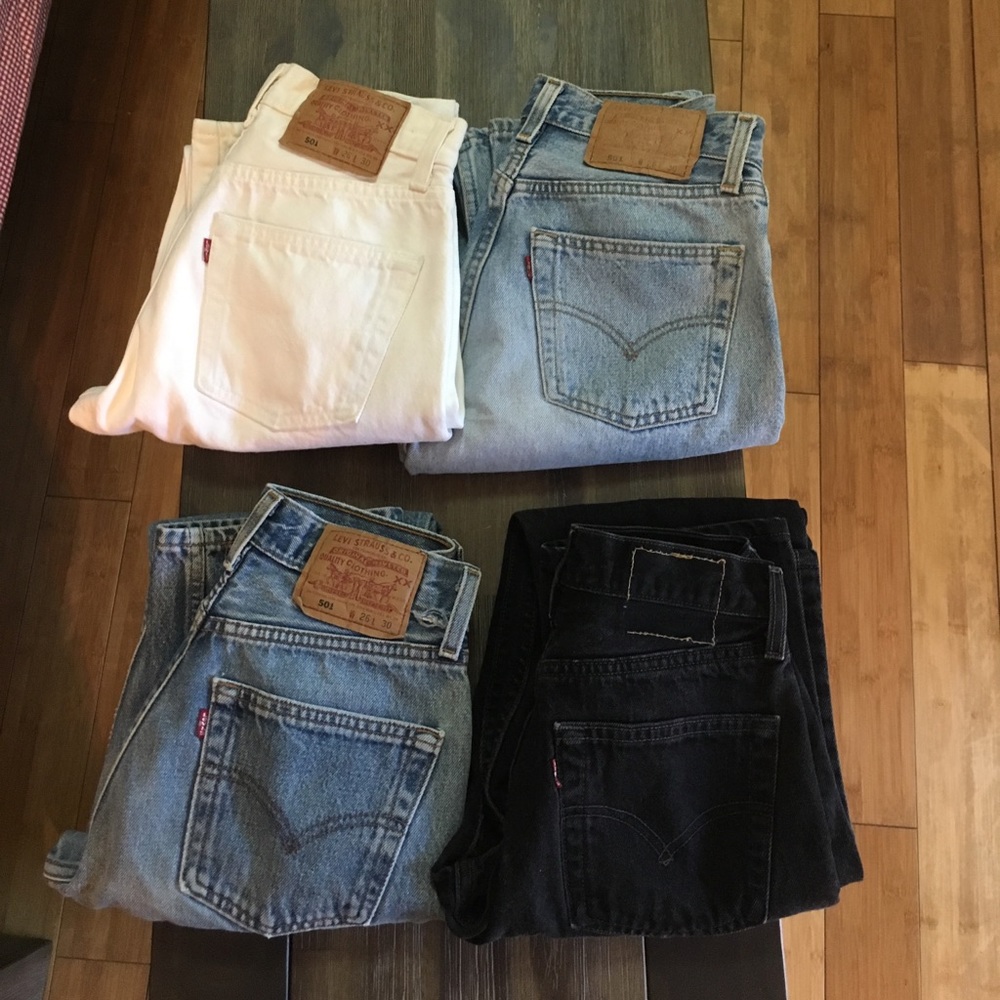 ❌ S O L D ❌ VINTAGE WHITE LEVI'S 501 High Waisted