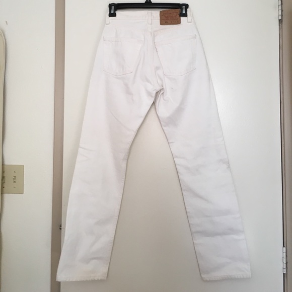 ❌ S O L D ❌ VINTAGE WHITE LEVI'S 501 High Waisted - Picture 3 of 8