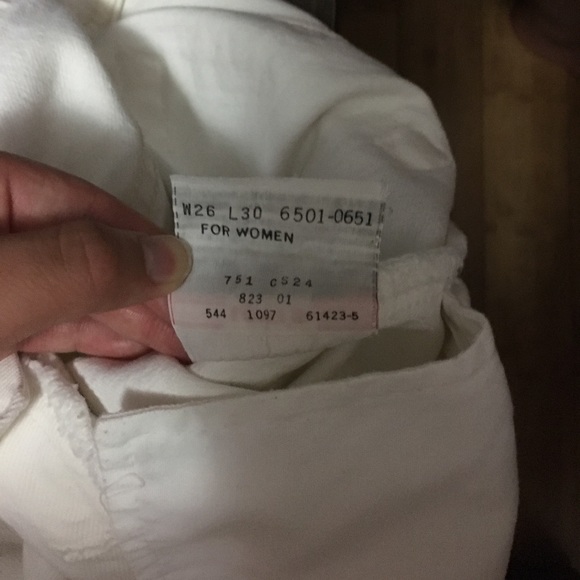 ❌ S O L D ❌ VINTAGE WHITE LEVI'S 501 High Waisted - Picture 8 of 8